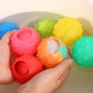 16Pcs Reusable Quick Fill Water Balloons Bombs Water Fight Toy for Kids Adults-Raised Points Ball