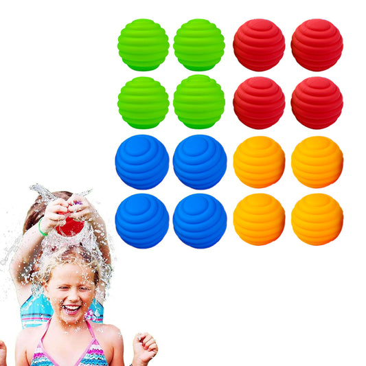 16Pcs Reusable Quick Fill Water Balloons Bombs Water Fight Toy for Kids Adults-Honeycomb Style