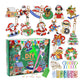 15Pcs Christmas DIY Dot Drill Decorative Painting Keychain Pendant Gift-Gift