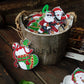 15Pcs Christmas DIY Dot Drill Decorative Painting Keychain Pendant Gift-Gift