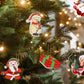 15Pcs Christmas DIY Dot Drill Decorative Painting Keychain Pendant Gift-Bell