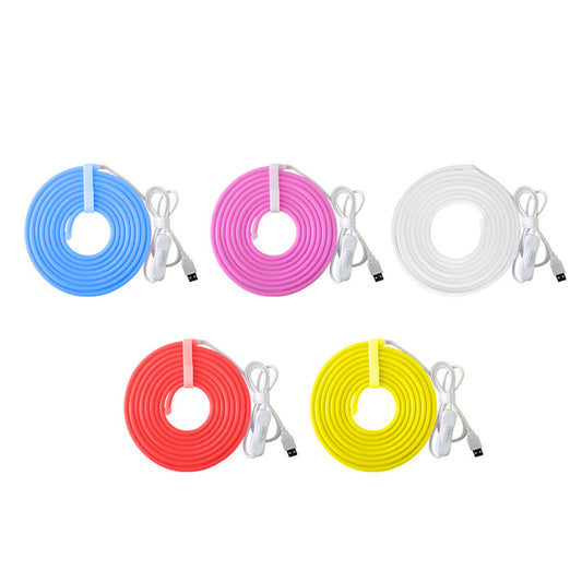 3M LED Strip Neon Flex Rope Light Water Resistant DC 5V Outdoor Lighting
