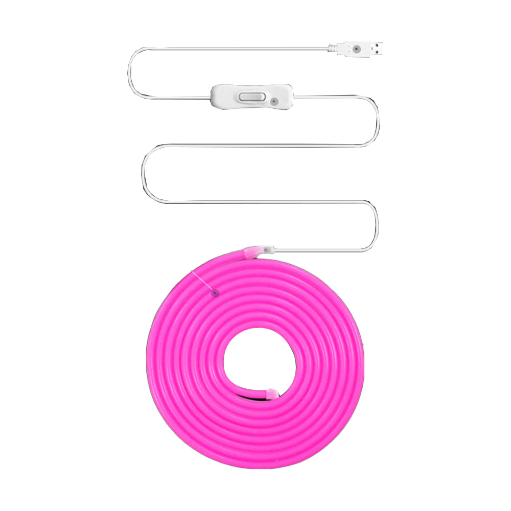 3M LED Strip Neon Flex Rope Light Water Resistant DC 5V Outdoor Lighting