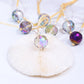 12pcs Mini Colorful Glass Sun Catcher For Christmas Tree Decorations-Multicolour
