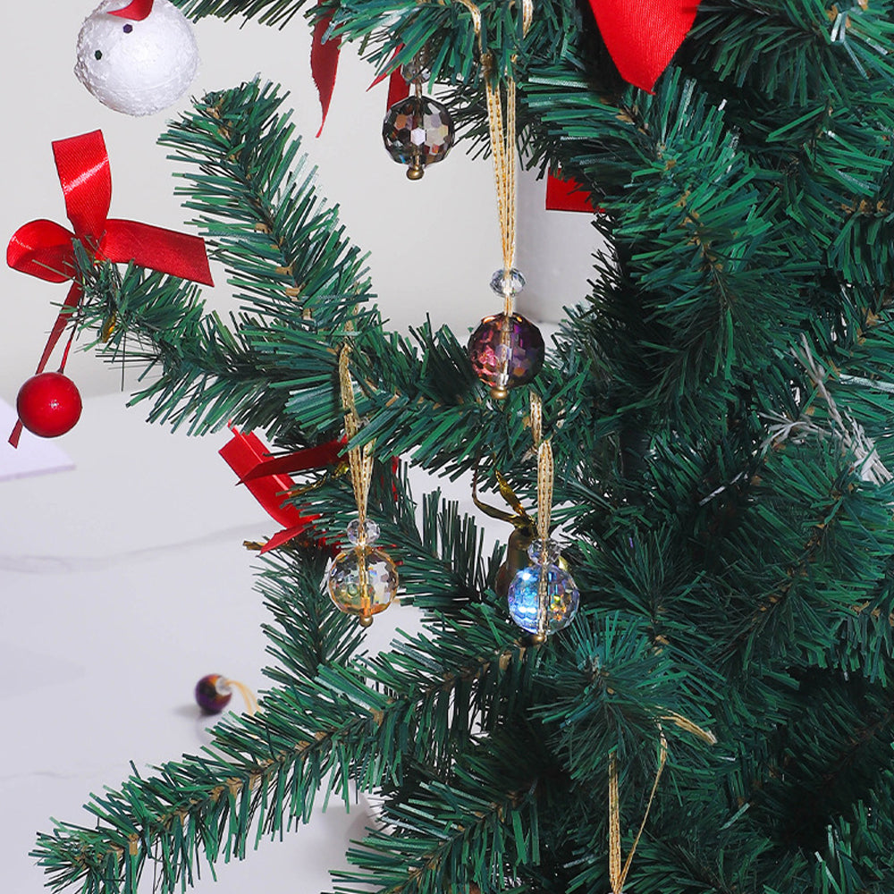 12pcs Mini Colorful Glass Sun Catcher For Christmas Tree Decorations-Blue and Purple