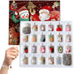 22pcs DIY Necklaces Bracelets Christmas Advent Calendar Ornaments Set for Women Girls-Unicorn