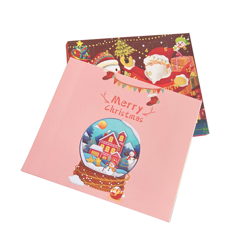 22pcs DIY Necklaces Bracelets Christmas Advent Calendar Ornaments Set for Women Girls-Christmas