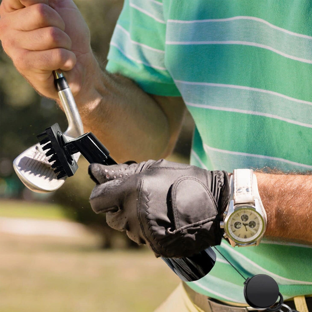 Golf Club Groove Cleaning Brush with Squeeze Bottles