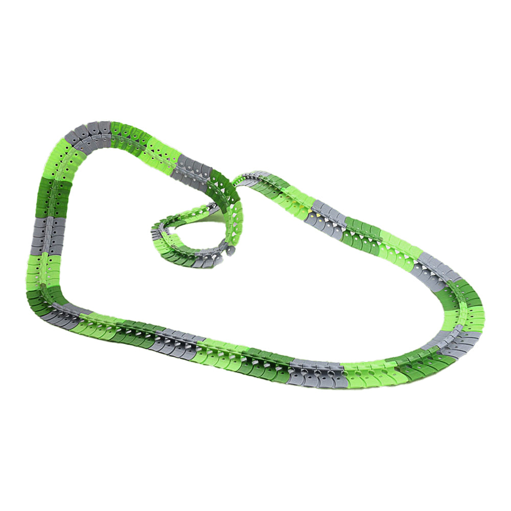 Changeable Track LED Light Up Dinosaur Race Car Flexible Race Track Electric Dinosaur Car Toy