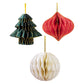 Christmas Tree Honeycomb Ball Hanging Pendant