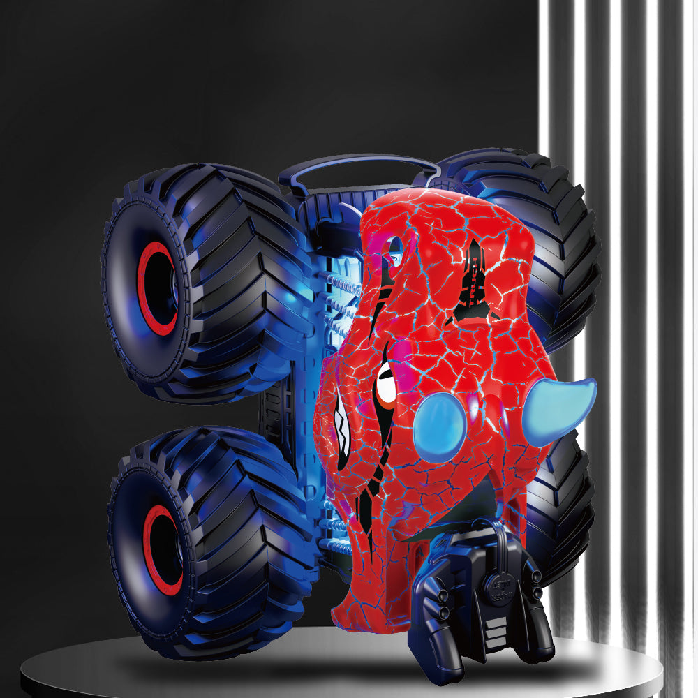 Dinosaur Toys RC Stunt Car 360 Degree Rolling Twister with Light