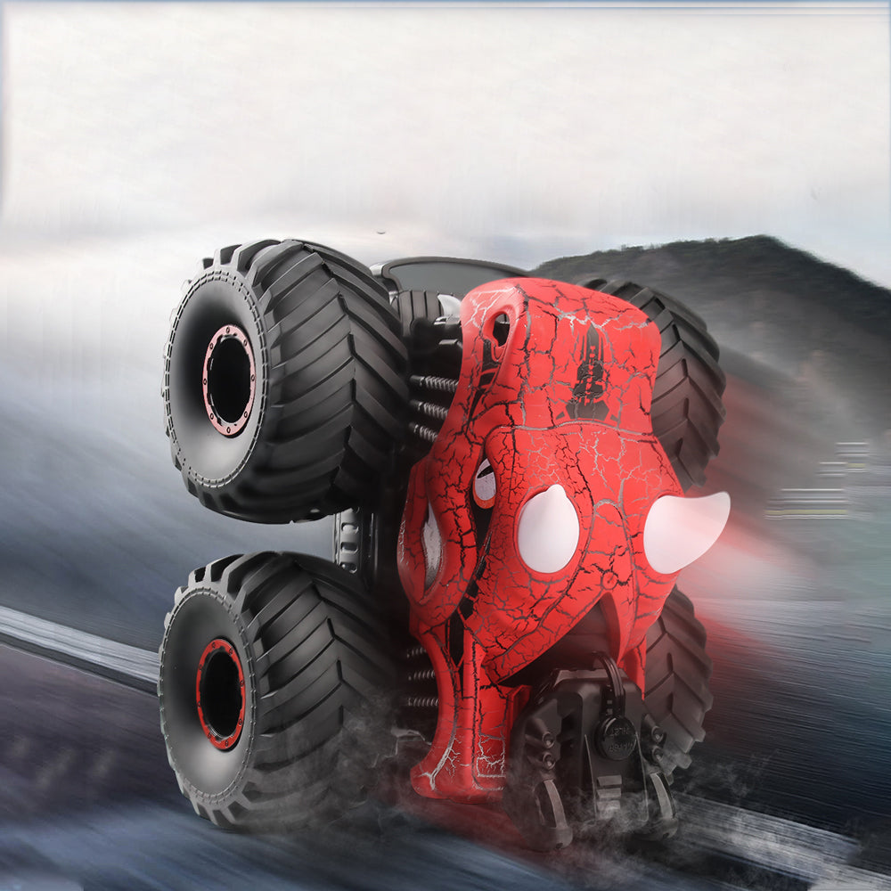 Dinosaur Toys RC Stunt Car 360 Degree Rolling Twister with Light