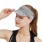 2Pcs Elastic Empty Top Sun Visor Sports Beach Caps