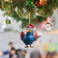 6Pcs Acrylic Chicken Pendant Car Hanging Christmas Decoration-Style 1