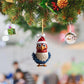 6Pcs Acrylic Chicken Pendant Car Hanging Christmas Decoration-Style 1