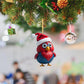 6Pcs Acrylic Chicken Pendant Car Hanging Christmas Decoration-Style 1