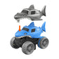 Changeable Track LED Light Up Shark Race Car Flexible Race Track Electric Shark Car Toy