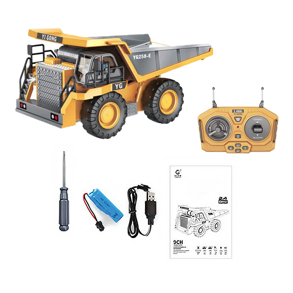 Remote Control Dump Truck RC Construction Vehicles with Lights and Sounds Truck Toy