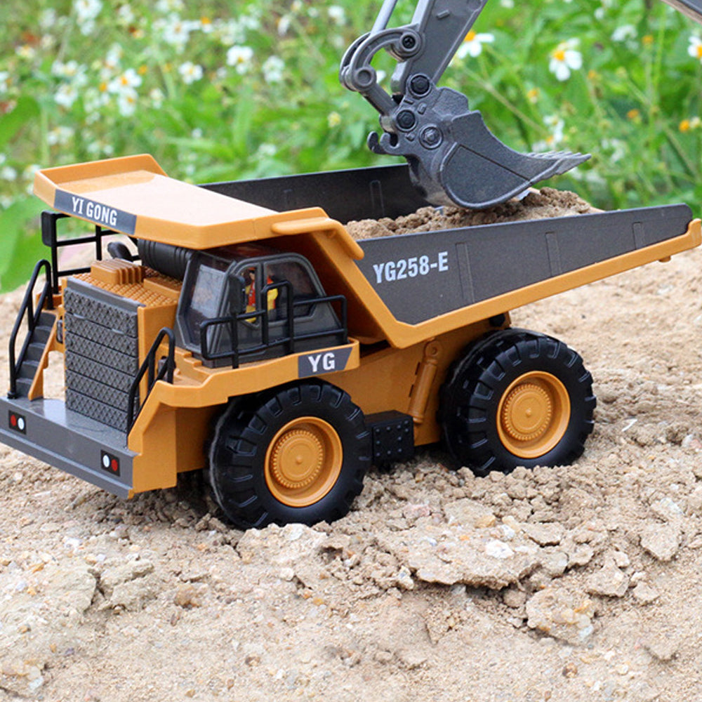 Remote Control Dump Truck RC Construction Vehicles with Lights and Sounds Truck Toy