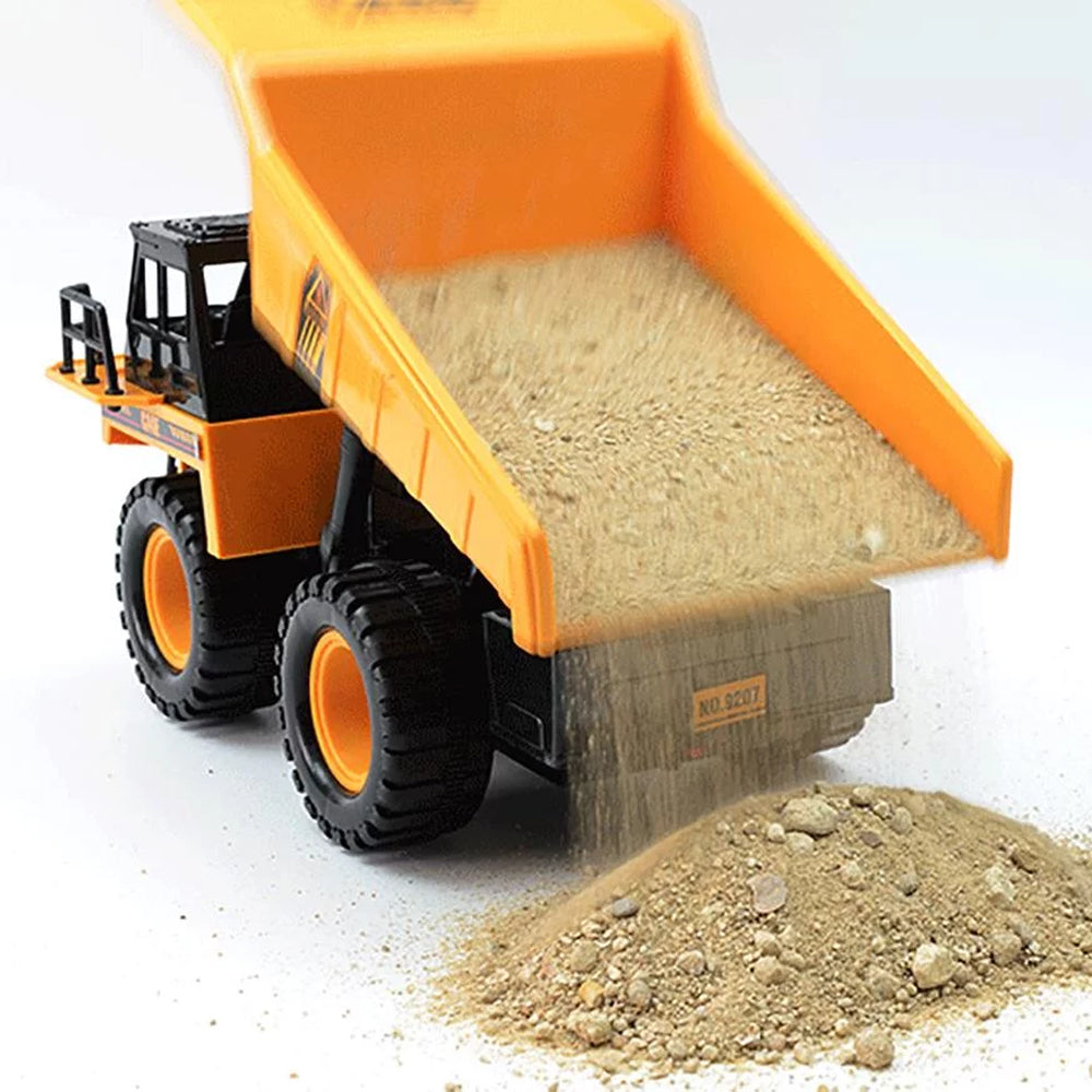 Top Race Remote Control Dump Truck 6 Channel Electric Radio Control Construction Vehicles