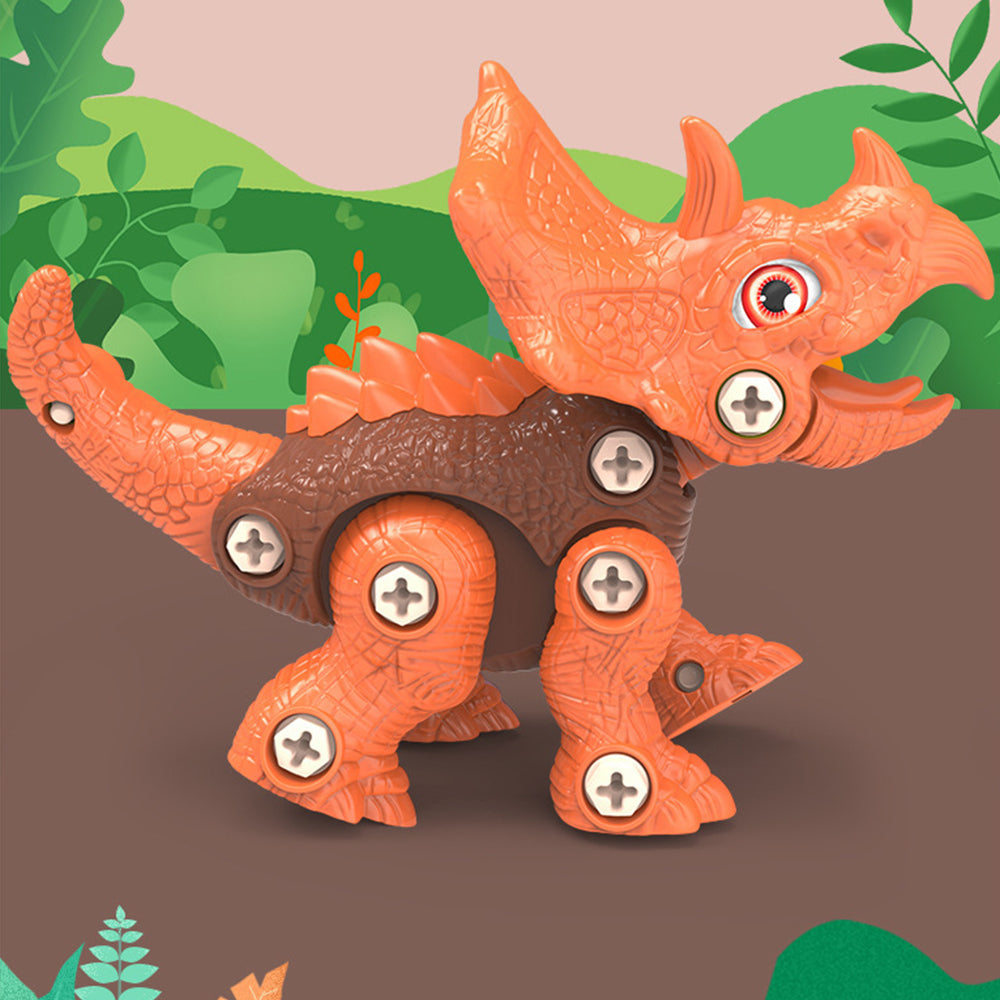Set of 4 Pieces Take Apart Drill Toy DIY Assembled Dinosaur Toys