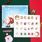 24 Days Christmas Advent Calendar DIY Bracelet Jewelry Making Kit-Gold