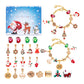 24 Days Christmas Advent Calendar DIY Bracelet Jewelry Making Kit-Gold