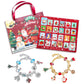 24 Days Christmas Advent Calendar DIY Bracelet Jewelry Making Kit-Gold and Silver