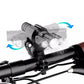 3-head USB Rechargeable Bike Headlight With Bracket for Night Cycling