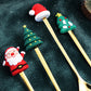 6Pcs Christmas Cake Dessert Coffee Stainless Steel Spoon Fruit Fork