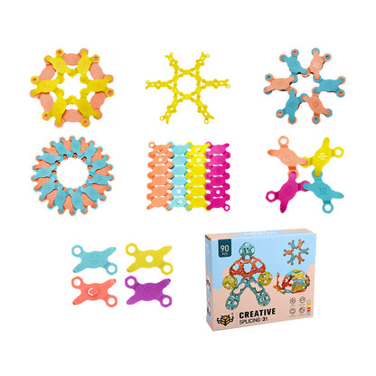 90Pcs/138Pcs/280Pcs DIY Colorful Building Blocks Kits Kids Educational Toys