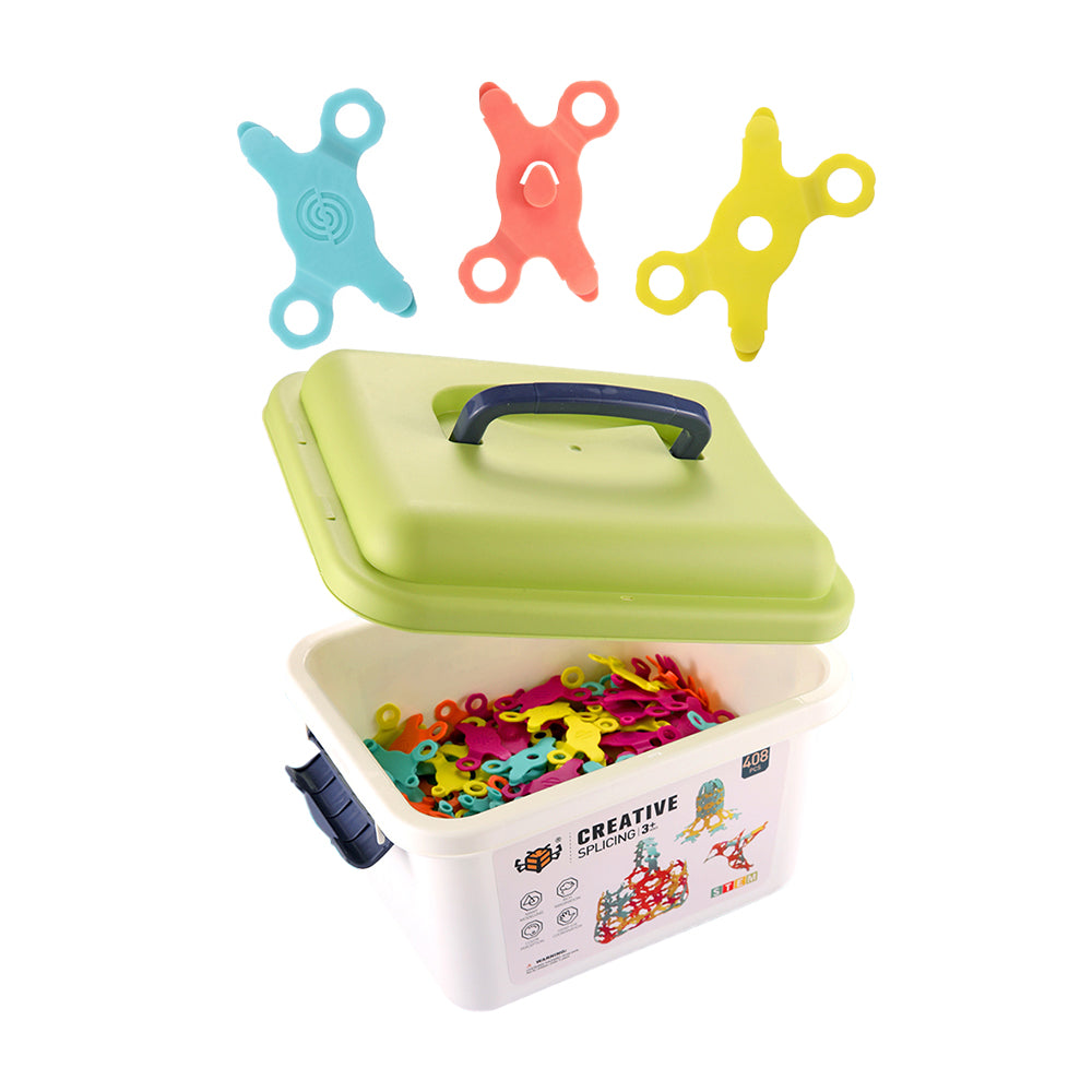 90Pcs/138Pcs/280Pcs DIY Colorful Building Blocks Kits Kids Educational Toys