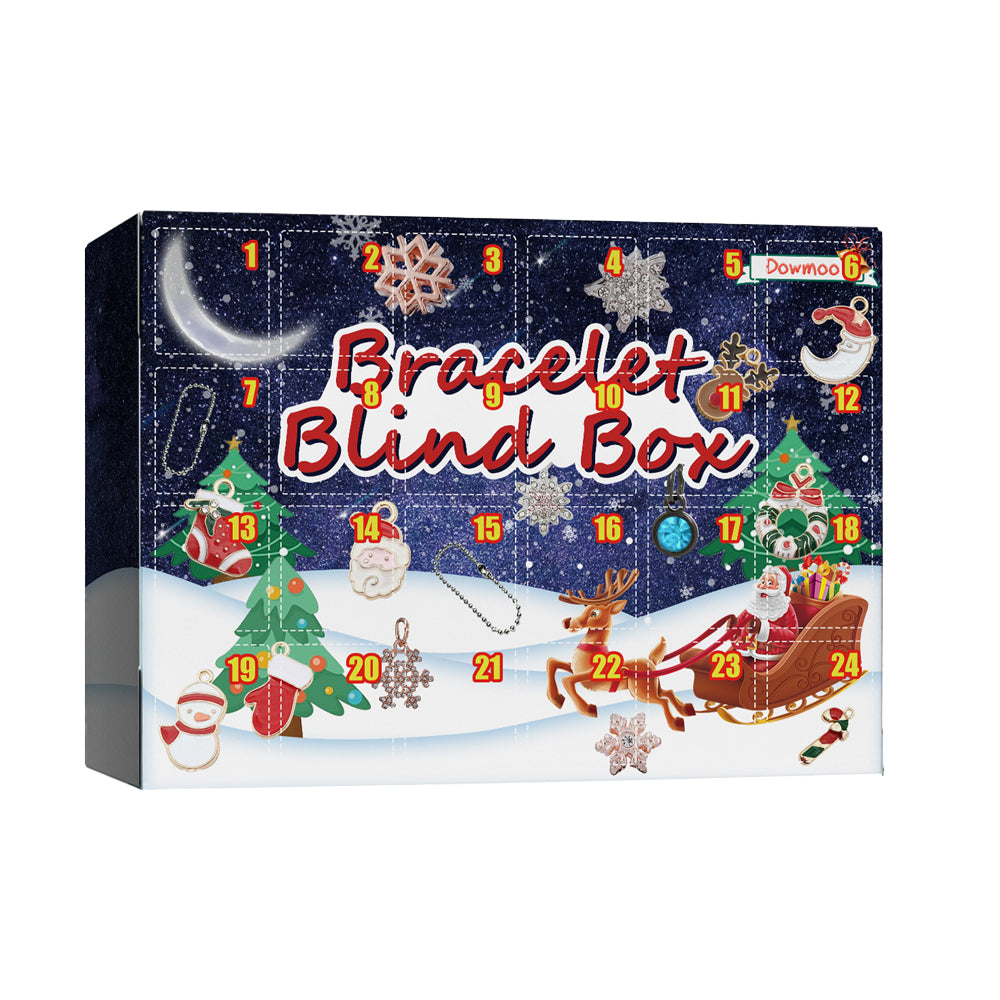 Christmas DIY Bracelet Jewelry Making Kit 24 Days Advent Calendar