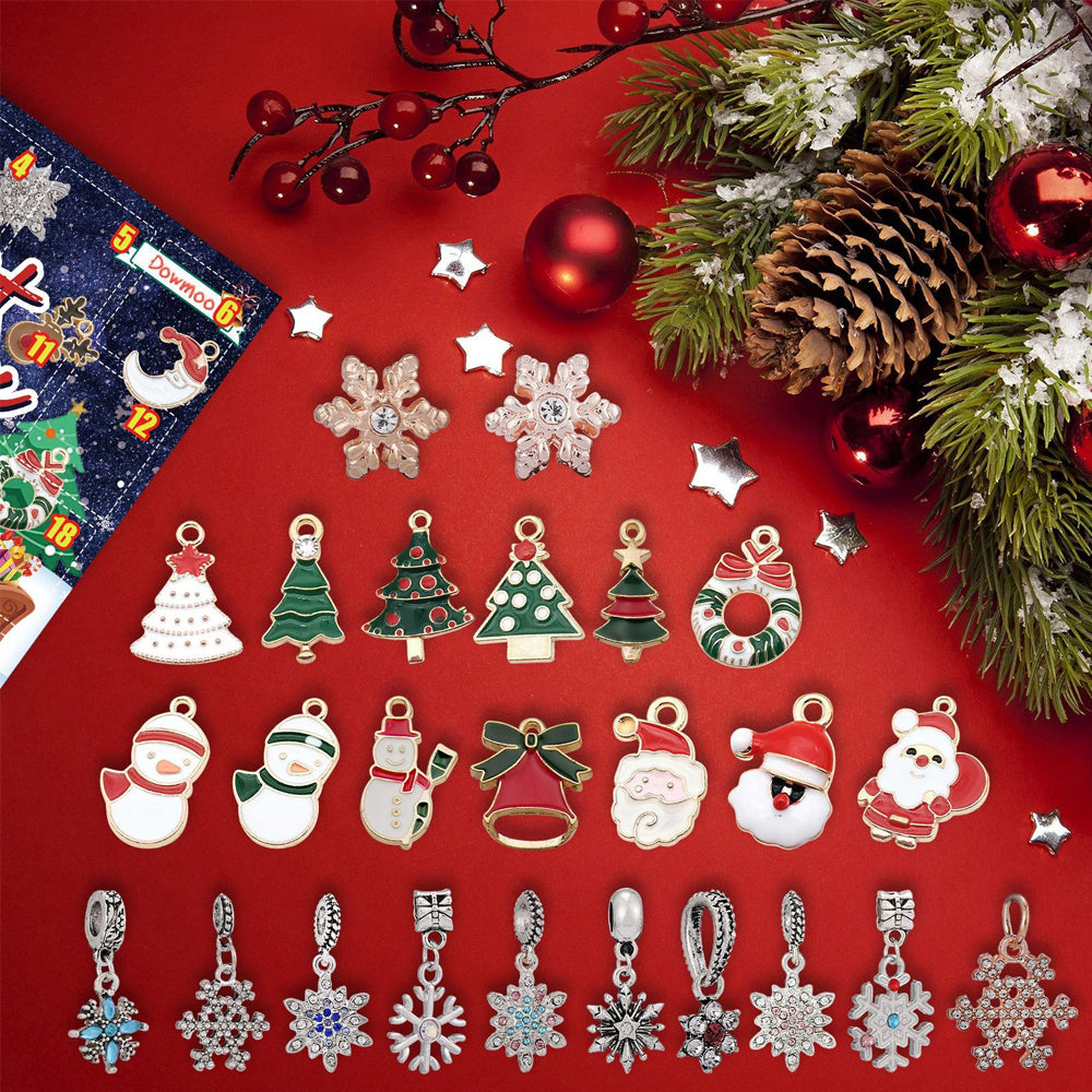 Christmas DIY Bracelet Jewelry Making Kit 24 Days Advent Calendar