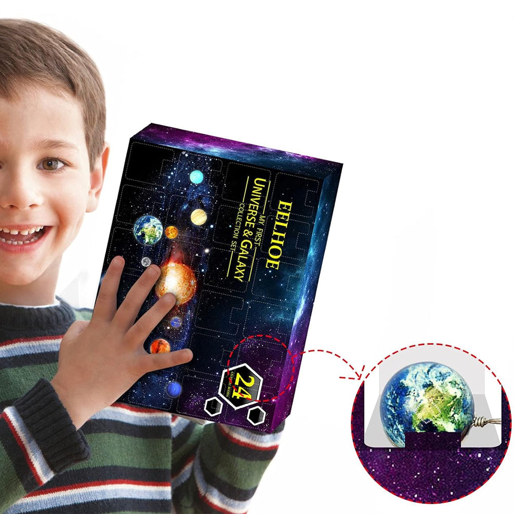 Christmas 24 Days Toy Set Universe Galaxy Planet Advent Calendar