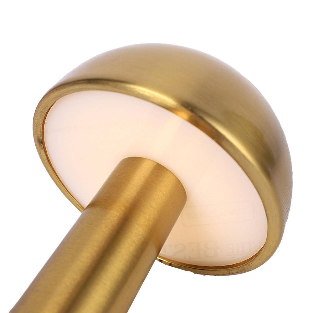 Rechargeable Led Table Lamp Touch Dimmable Desk Lamp Night Light-Mushroom