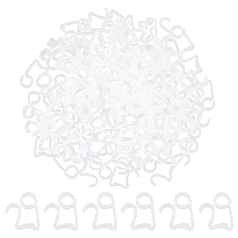 100 PCs Christmas Light Hooks Light Clips for Christmas Party Outside String Light Decoration-Style 1