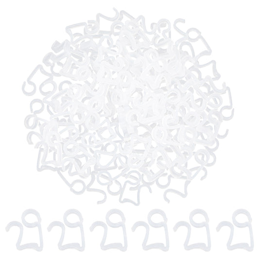 100 PCs Christmas Light Hooks Light Clips for Christmas Party Outside String Light Decoration-Style 1