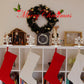 Snowflake Christmas Stocking Holders Metal Mantel Stocking Hangers