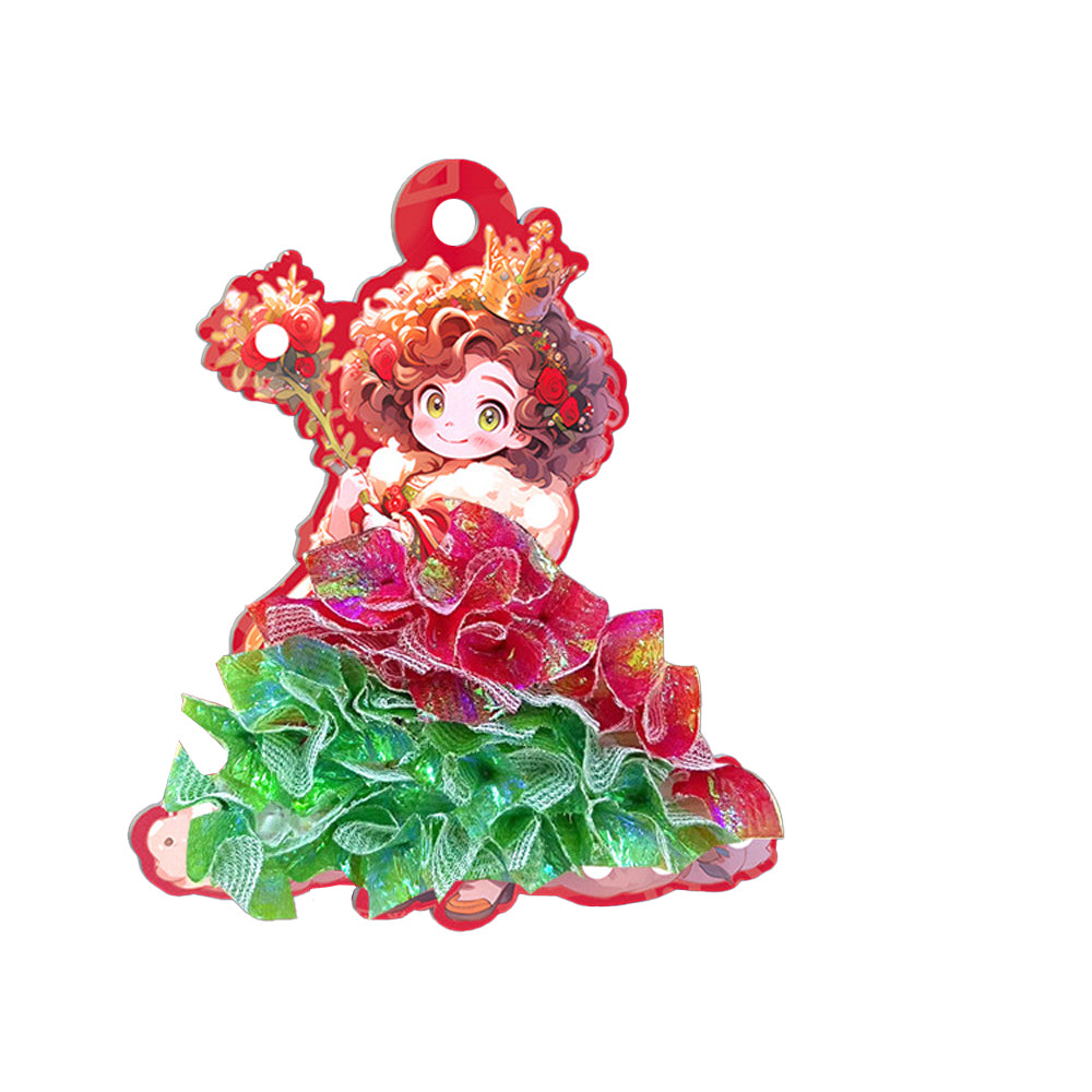 24 Days Puncture Painting Poke Art DIY Toys Christmas Tree Ornaments