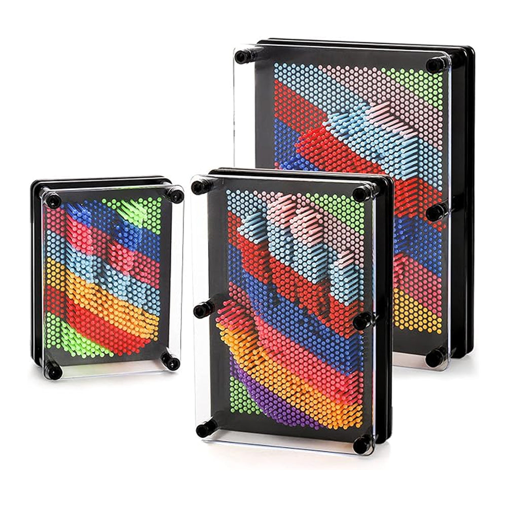 Rainbow 3D Pin Art Board Toy Sculpture