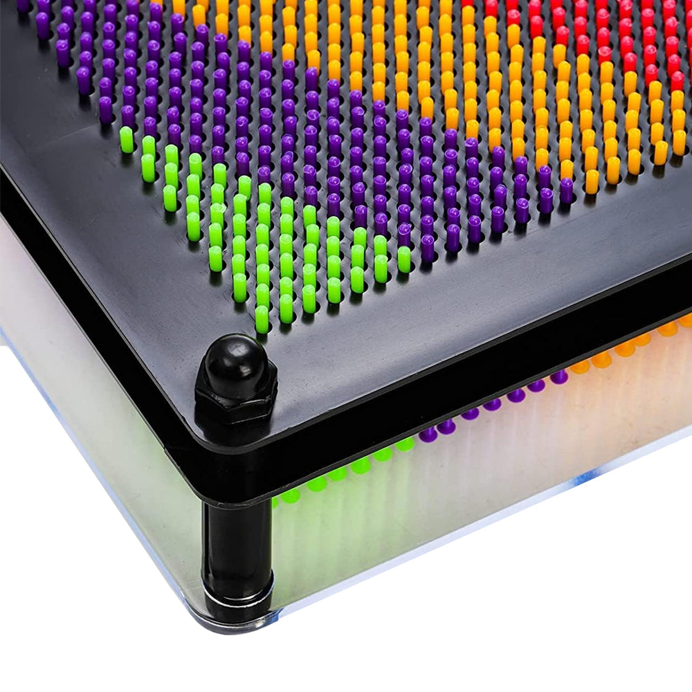 Rainbow 3D Pin Art Board Toy Sculpture