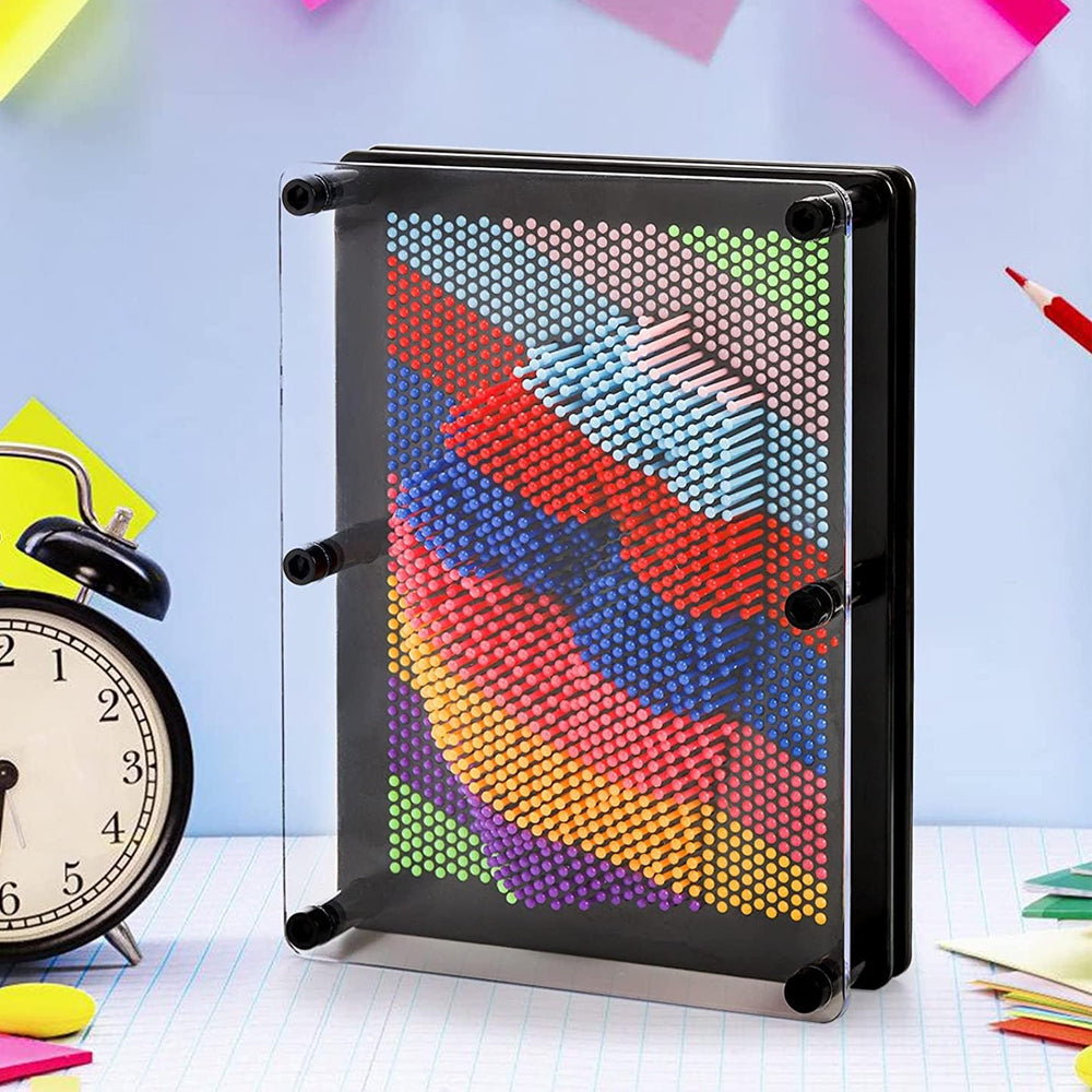 Rainbow 3D Pin Art Board Toy Sculpture