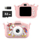 1080P HD Unicorn Kids Digital Camera Toy with 32G Memory Card