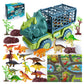 Dinosaur Truck Toys with 15 Dino Figures Dinosaur Play Set for Kid-Triceratops Truck