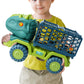 Dinosaur Truck Toys with 15 Dino Figures Dinosaur Play Set for Kid-T-rex Truck