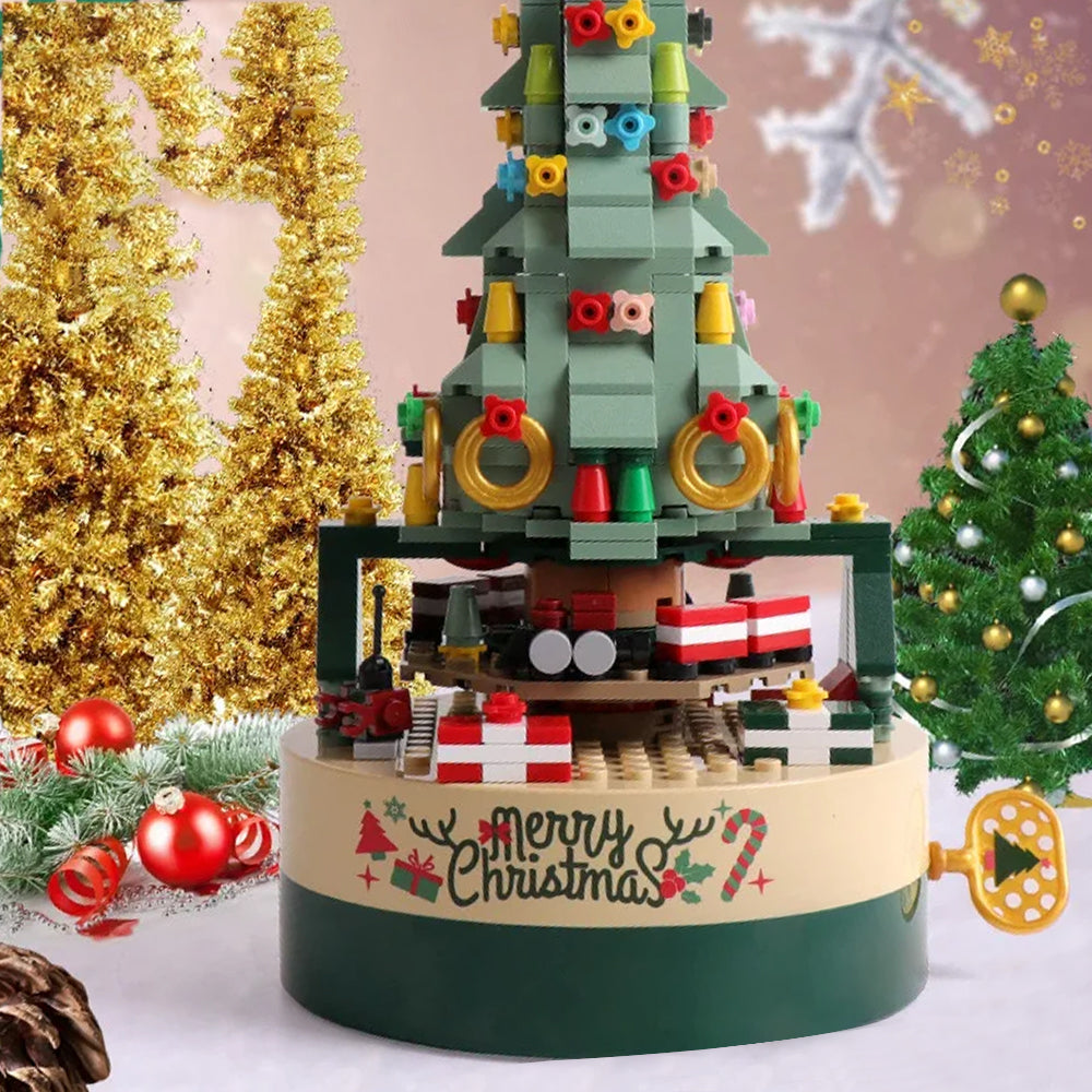 Christmas Tree Music Box Building DIY Block Kits