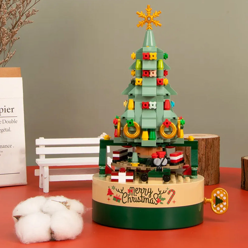Christmas Tree Music Box Building DIY Block Kits