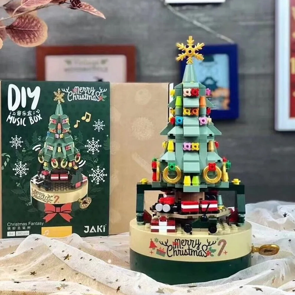 Christmas Tree Music Box Building DIY Block Kits