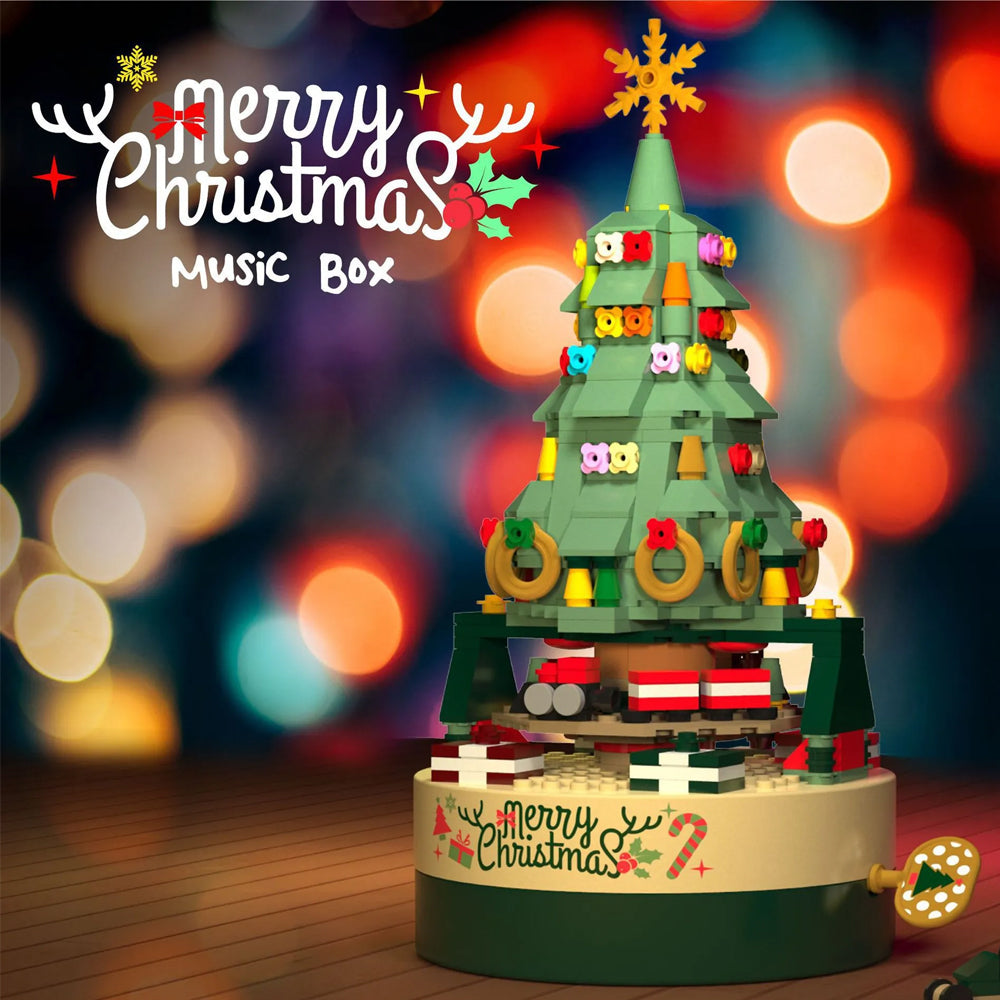 Christmas Tree Music Box Building DIY Block Kits